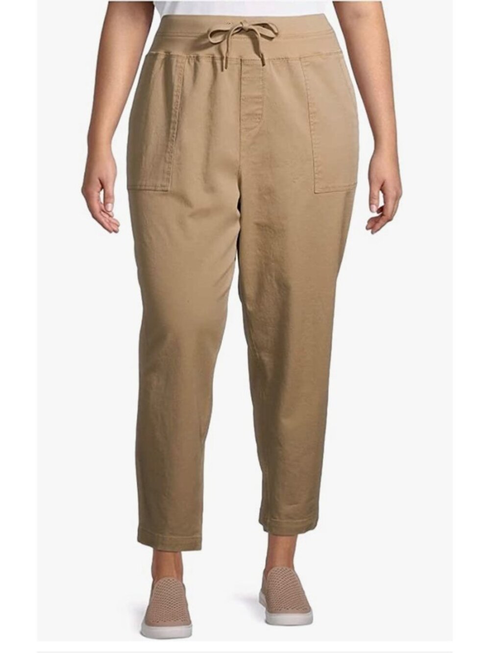 Ant Plus Size Cargo Utility Capri Pants Terra & Sky NEW- 0X (14W)